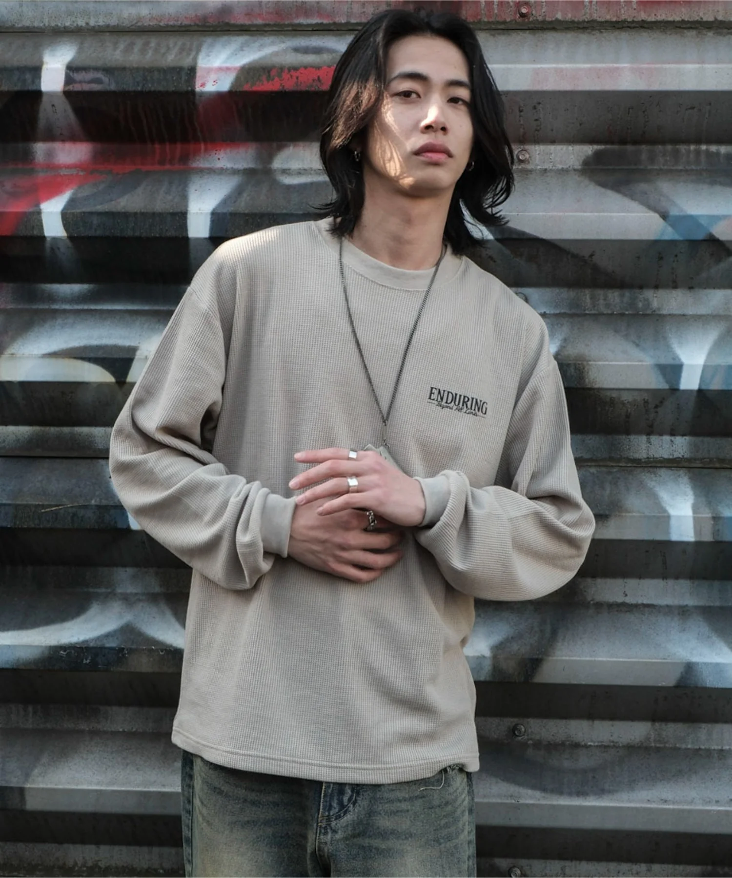 ワッフルグラフィックT(LS) - Image 14
