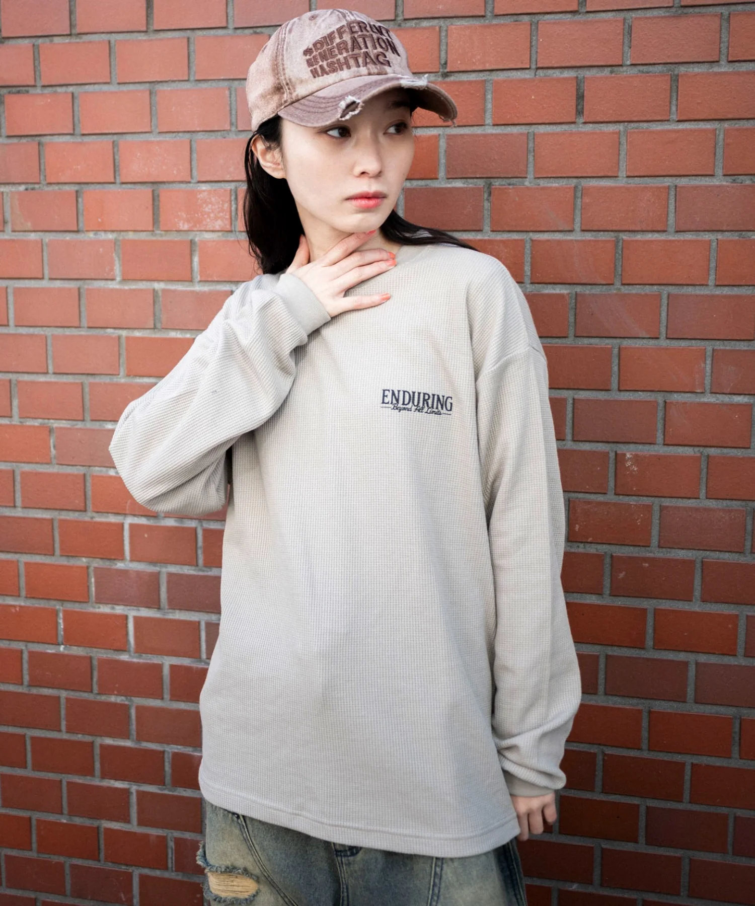 ワッフルグラフィックT(LS) - Image 19