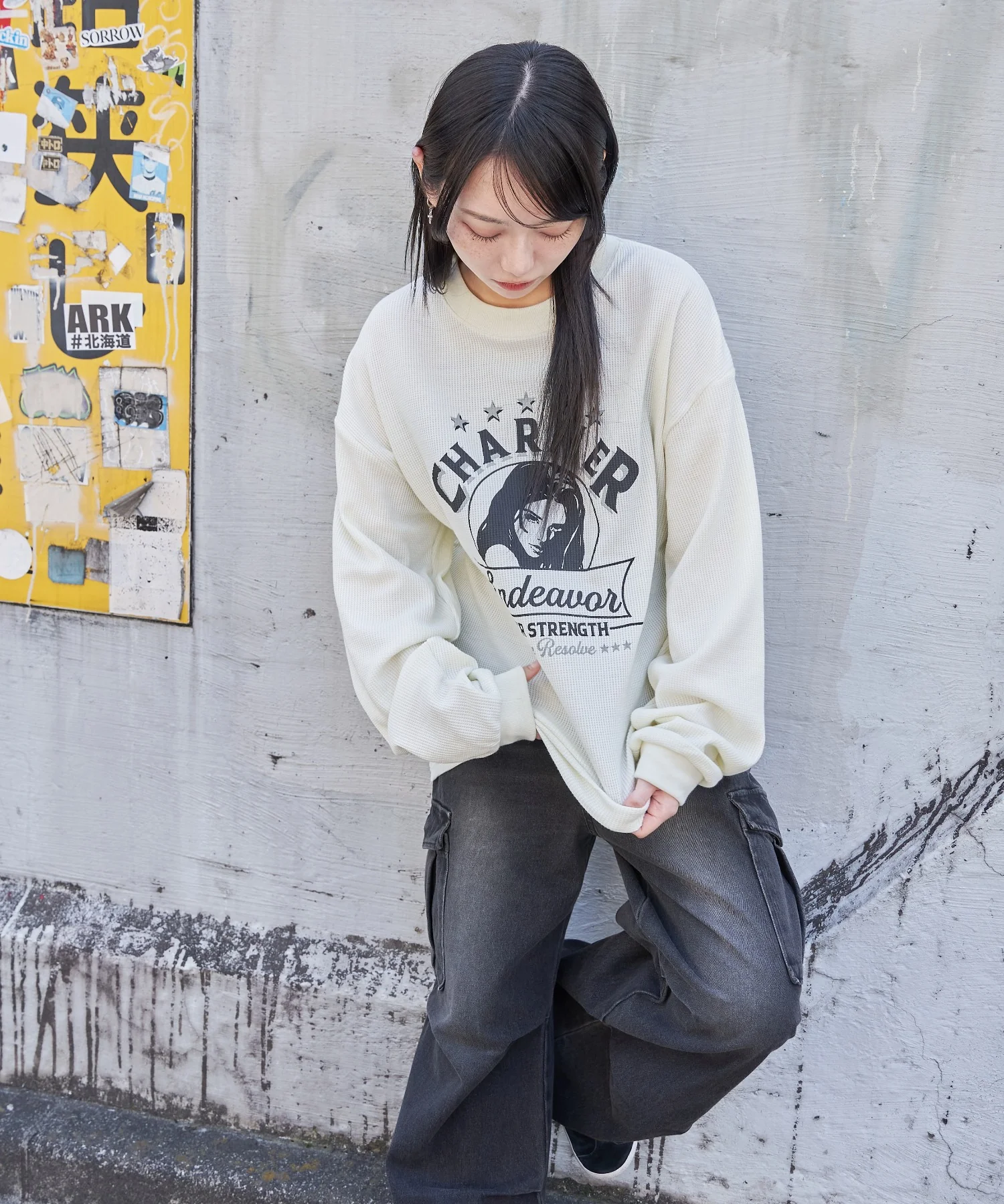 ワッフルグラフィックT(LS) - Image 31