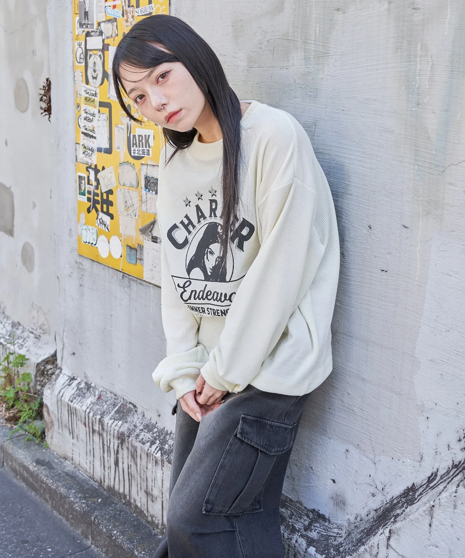 ワッフルグラフィックT(LS) - Image 32