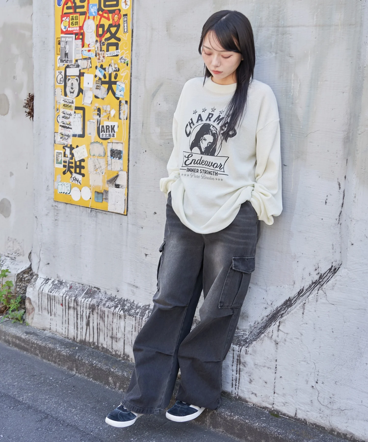 ワッフルグラフィックT(LS) - Image 34