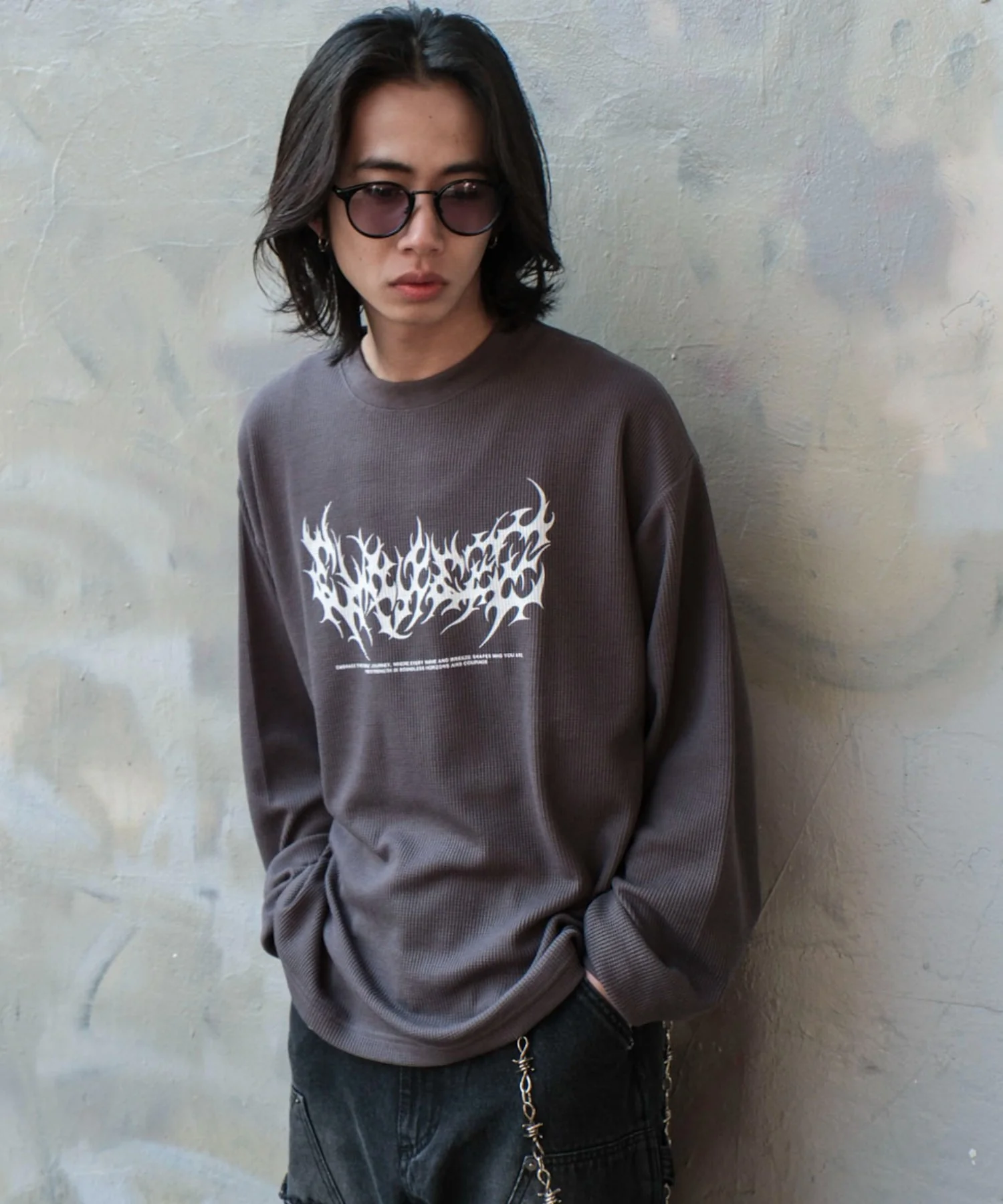 ワッフルグラフィックT(LS) - Image 35