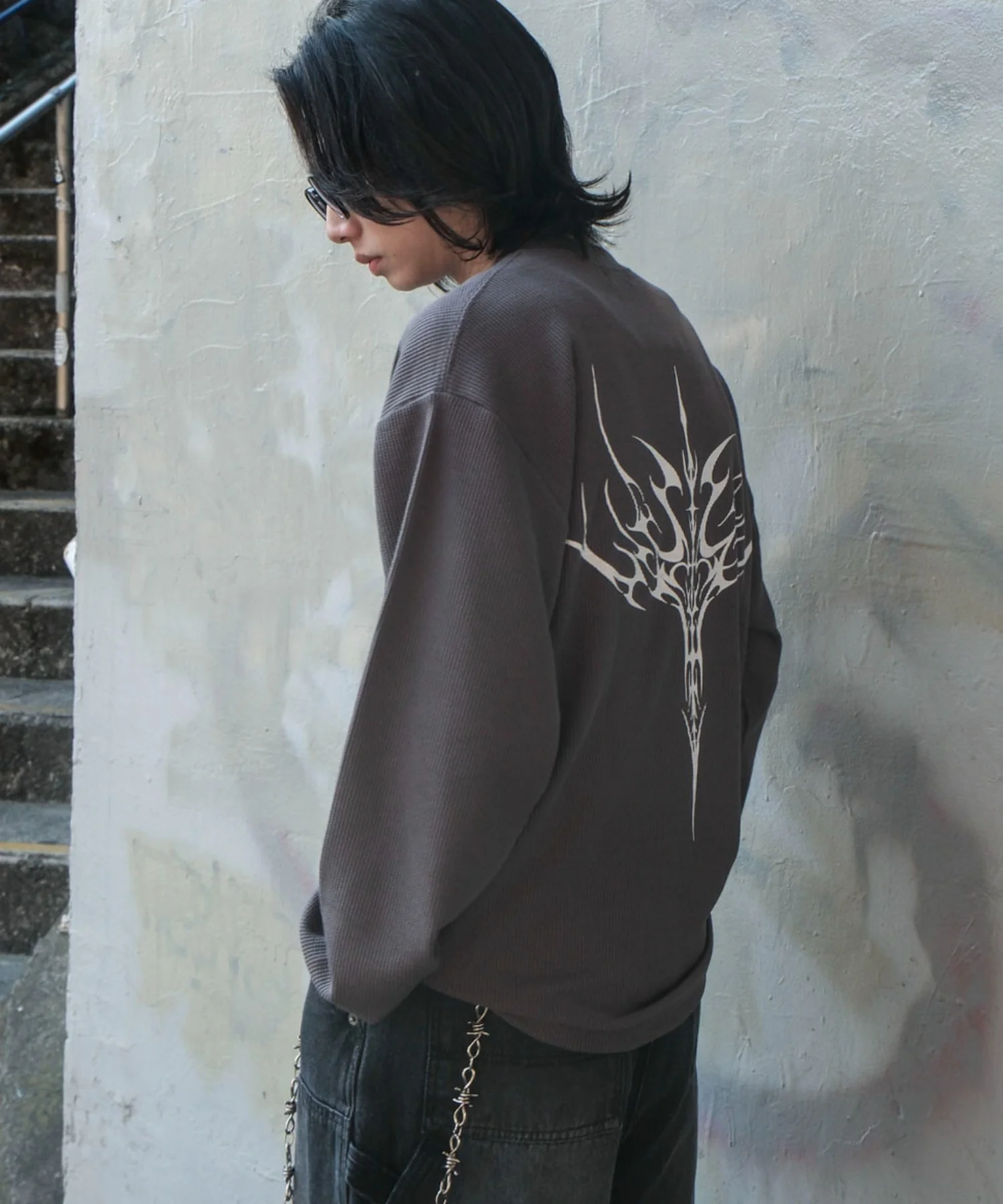 ワッフルグラフィックT(LS) - Image 36