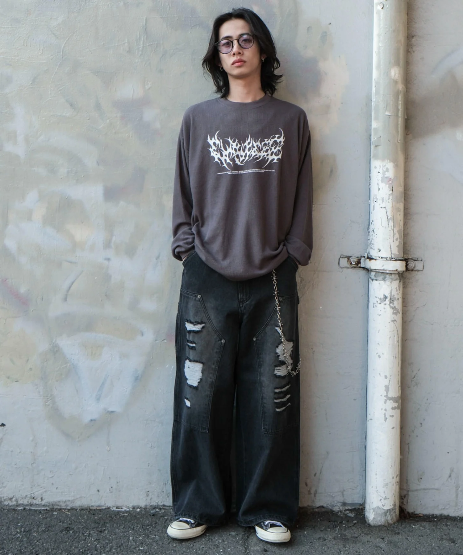 ワッフルグラフィックT(LS) - Image 38