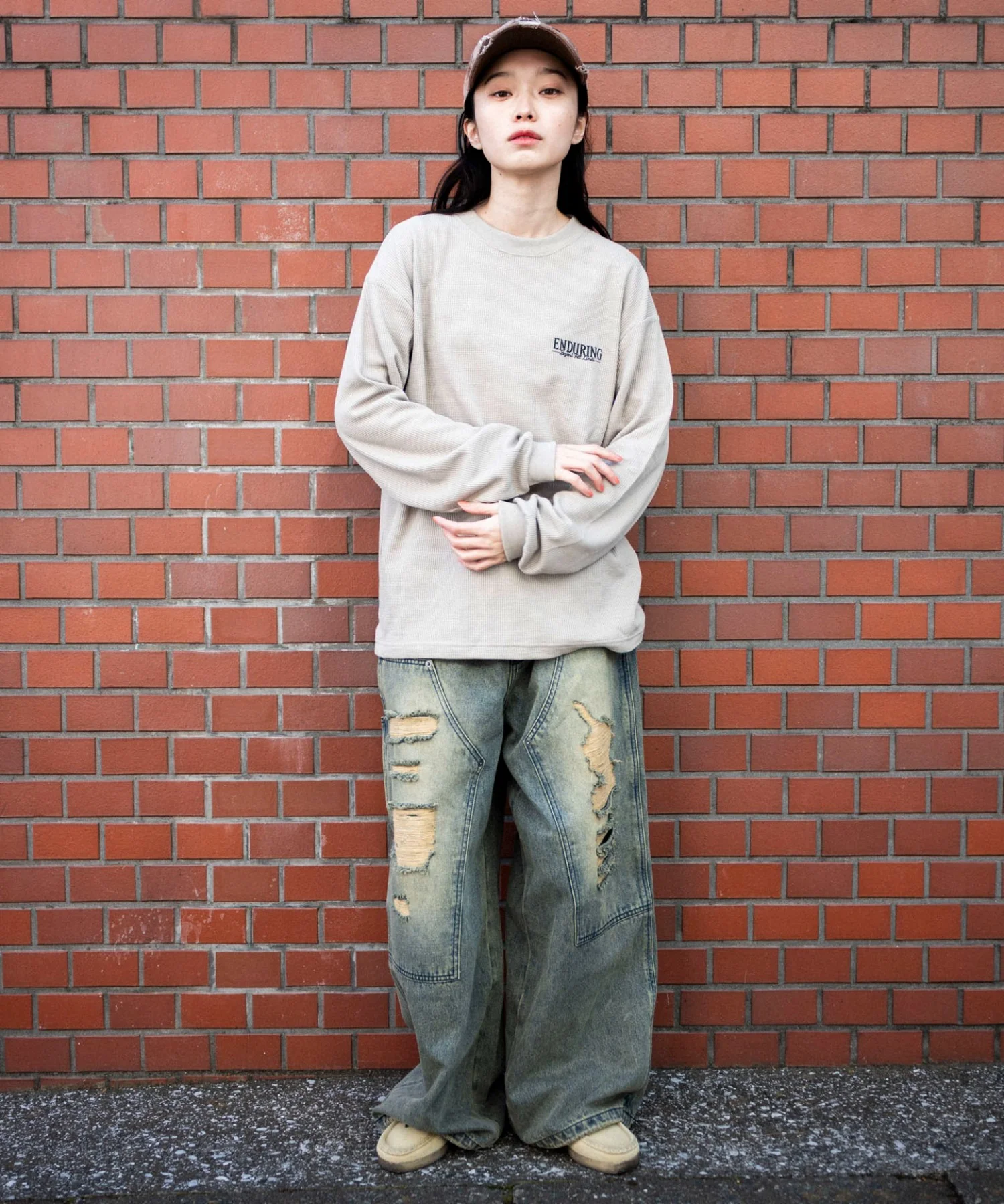 ワッフルグラフィックT(LS) - Image 5