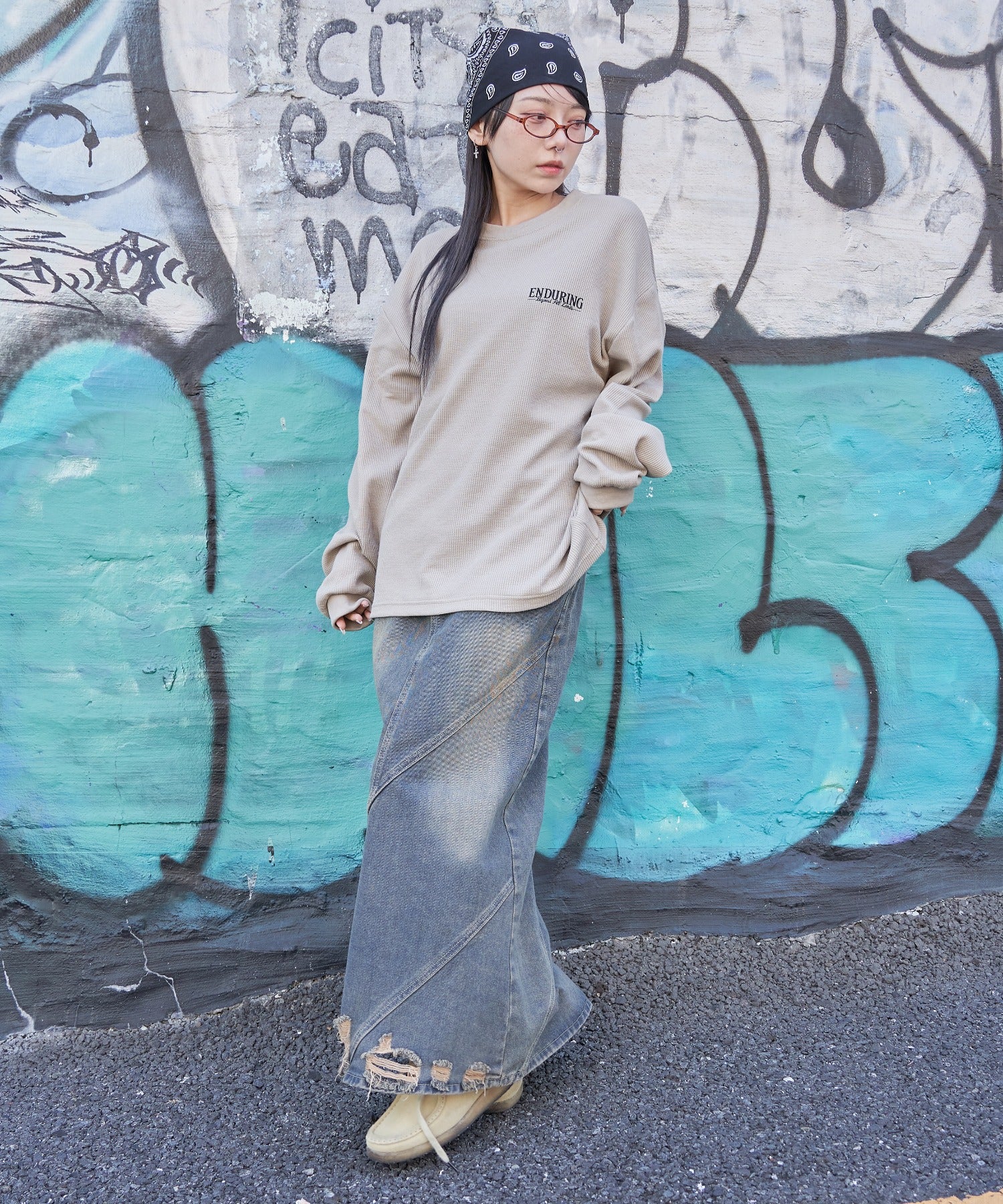 ワッフルグラフィックT(LS) - Image 6