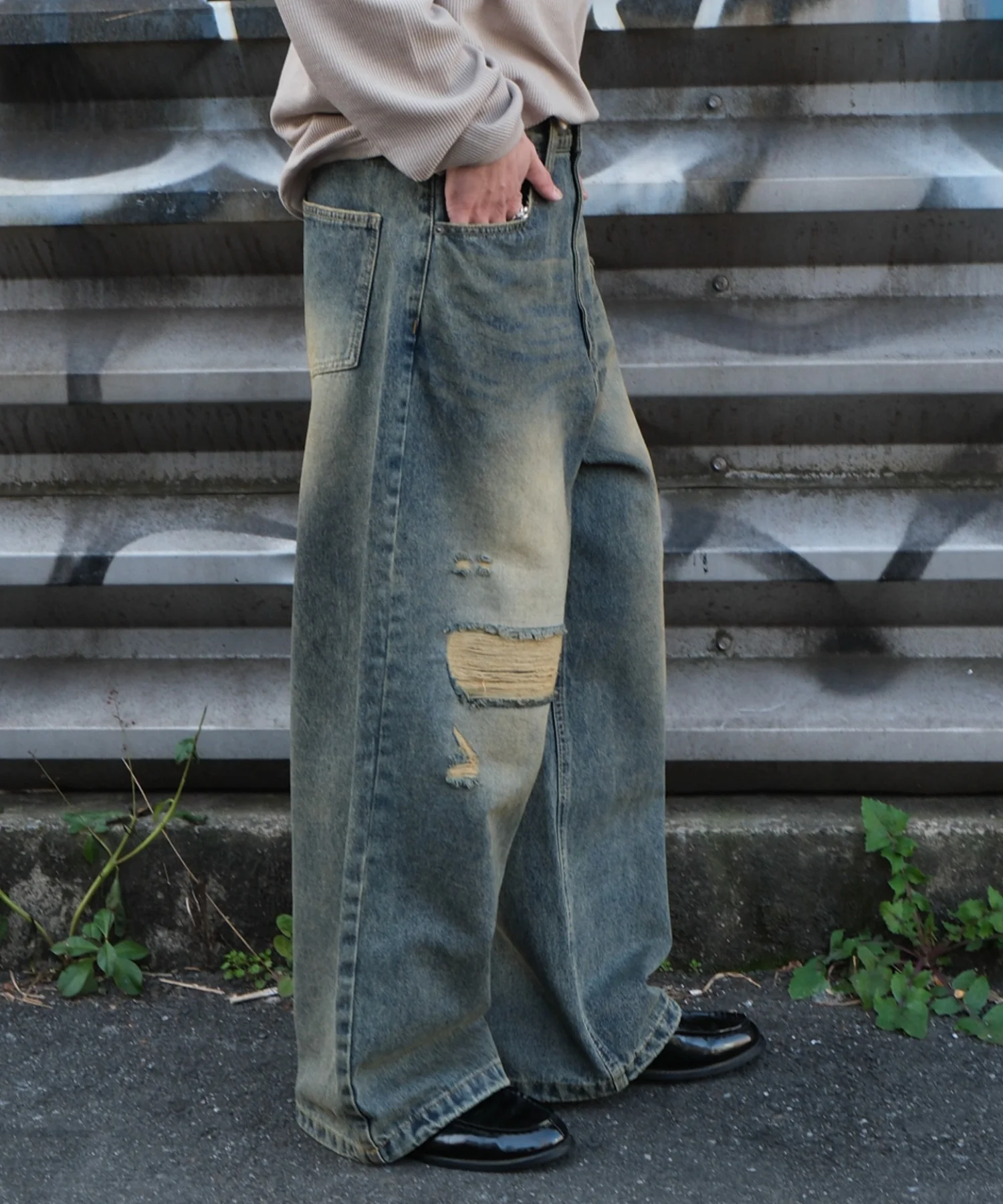 スーパーバギーダメージデニムパンツ - Image 20