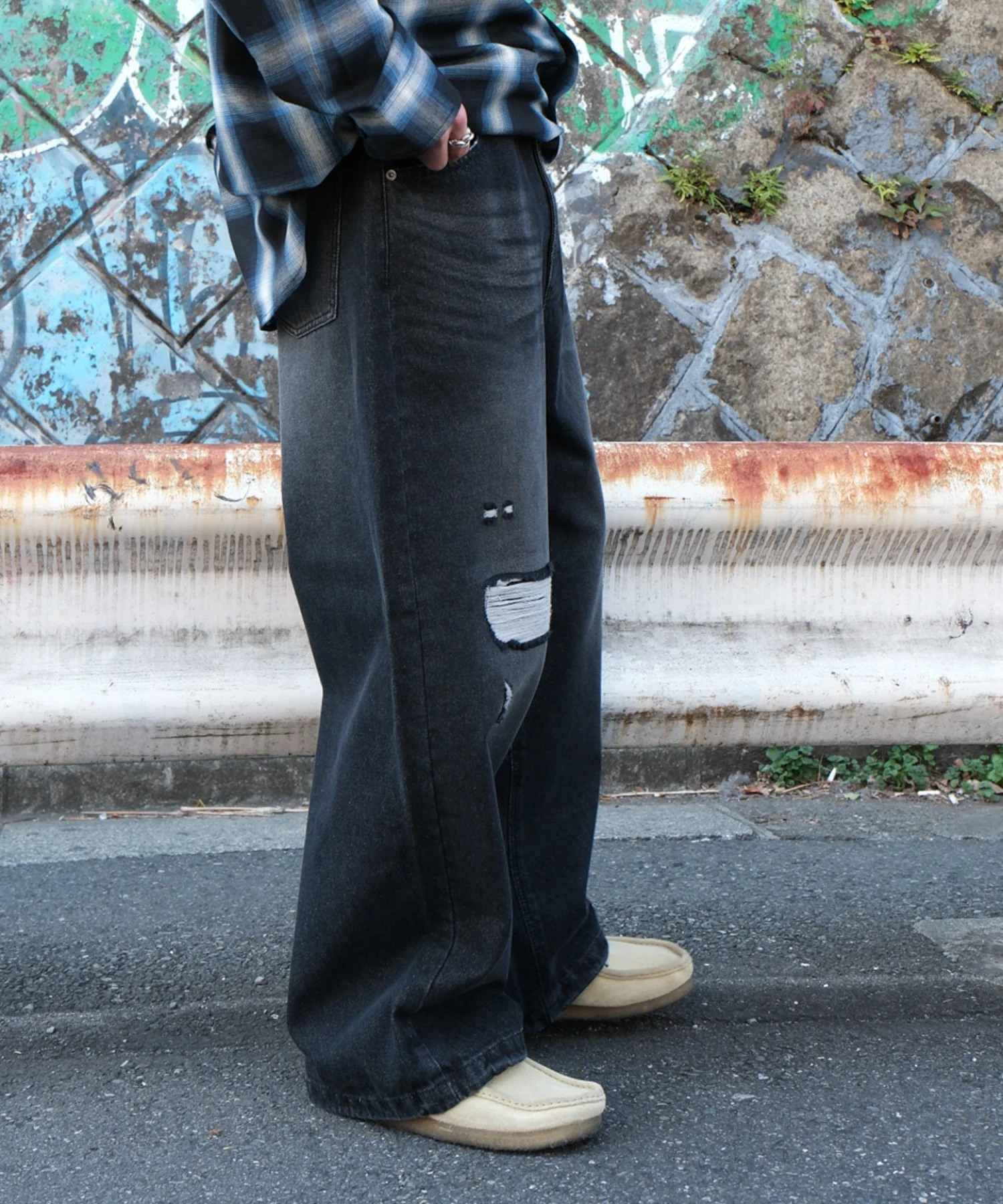 スーパーバギーダメージデニムパンツ - Image 25