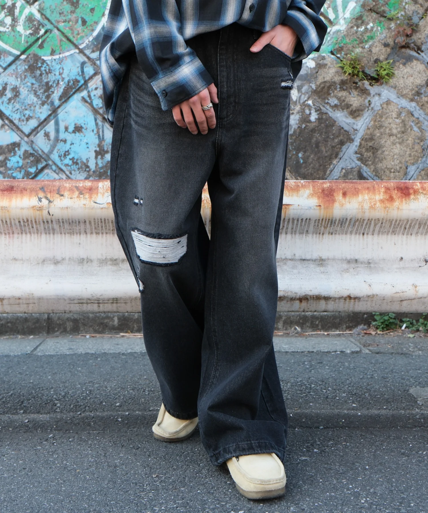 スーパーバギーダメージデニムパンツ - Image 26