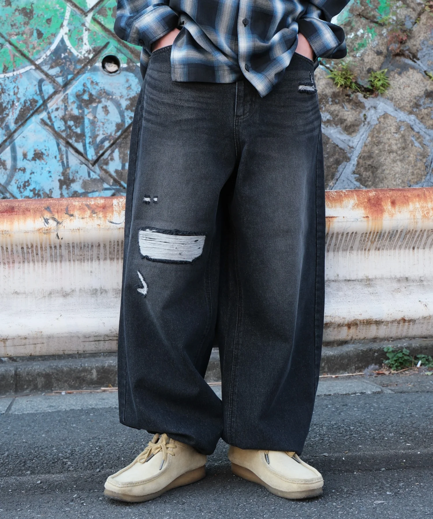 スーパーバギーダメージデニムパンツ - Image 27