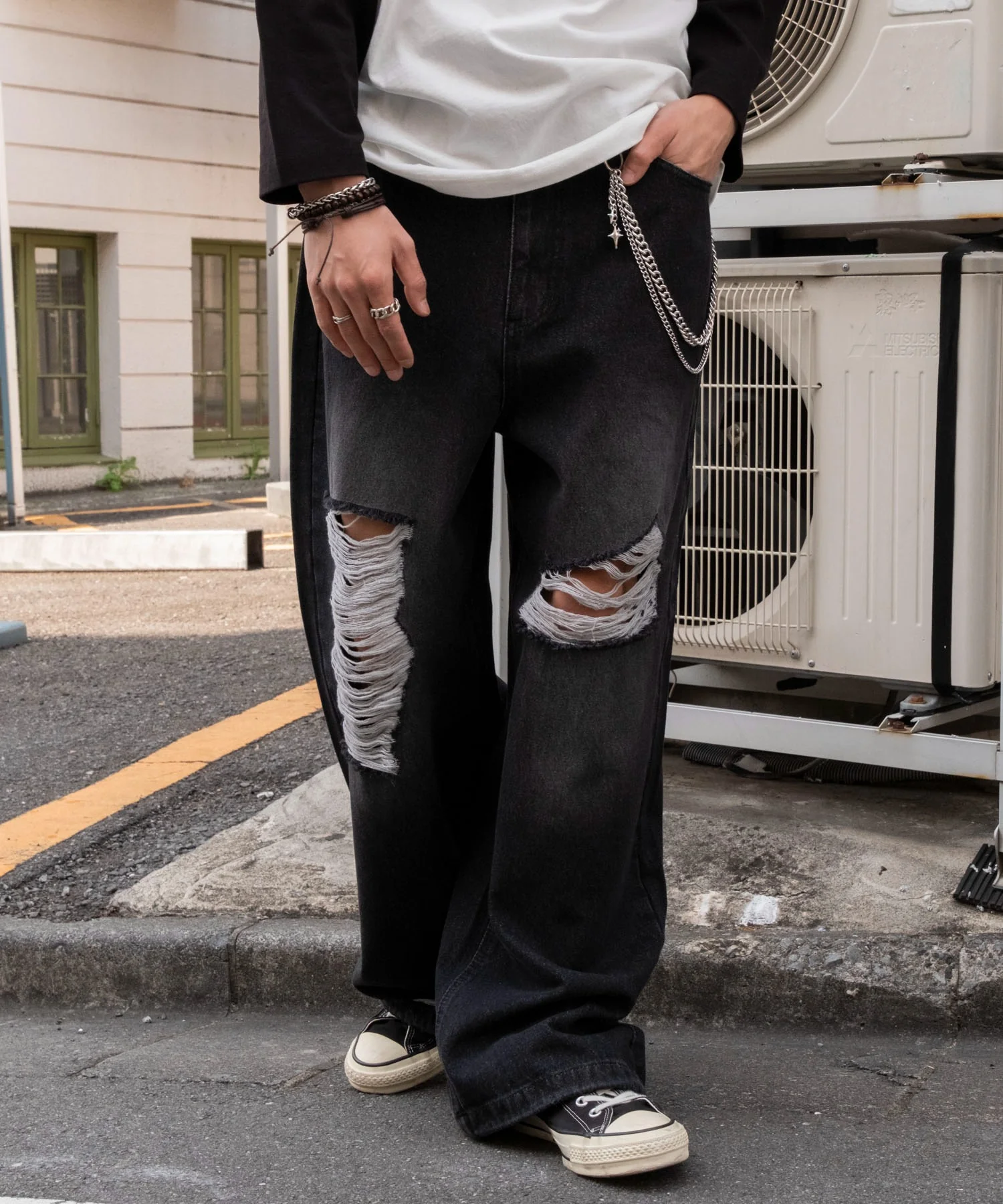 スーパーバギーダメージデニムパンツ - Image 34