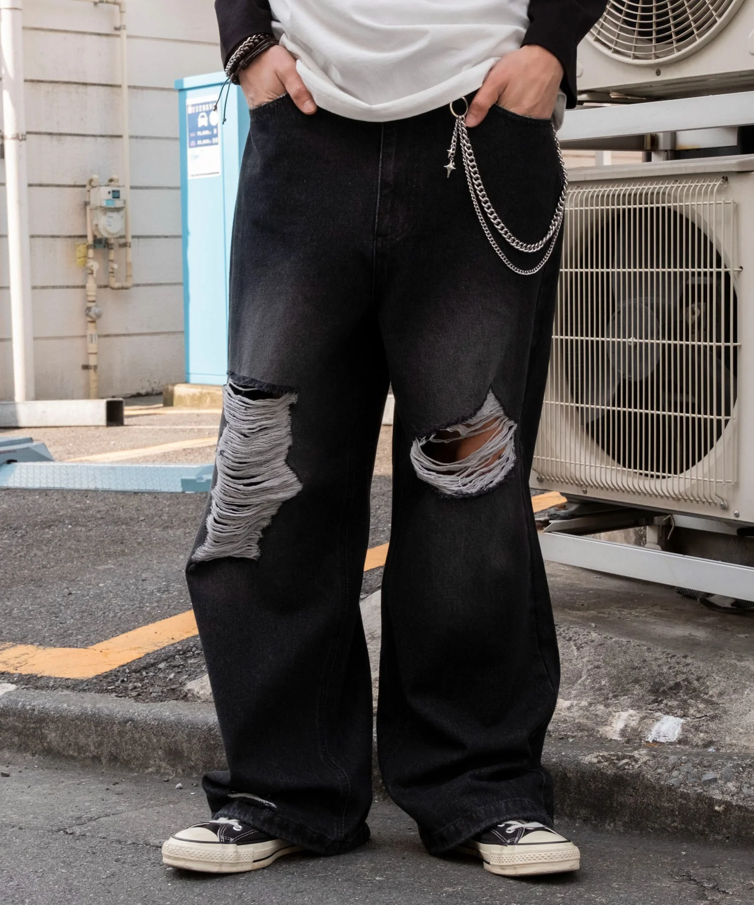 スーパーバギーダメージデニムパンツ - Image 4
