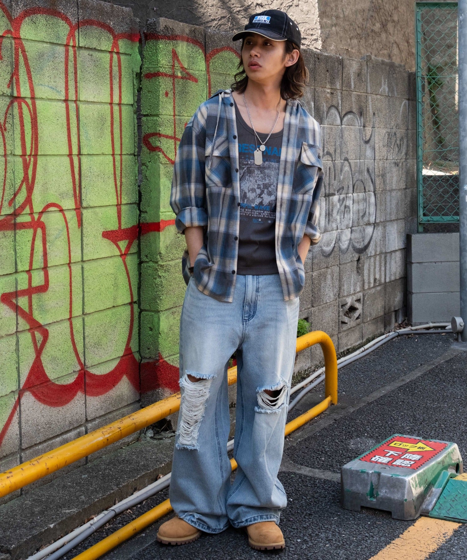 スーパーバギーダメージデニムパンツ - Image 42