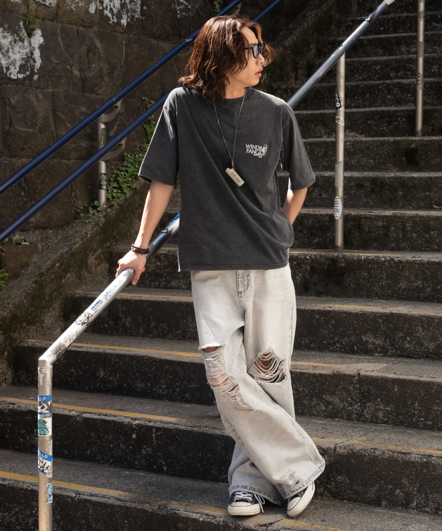 スーパーバギーダメージデニムパンツ - Image 49