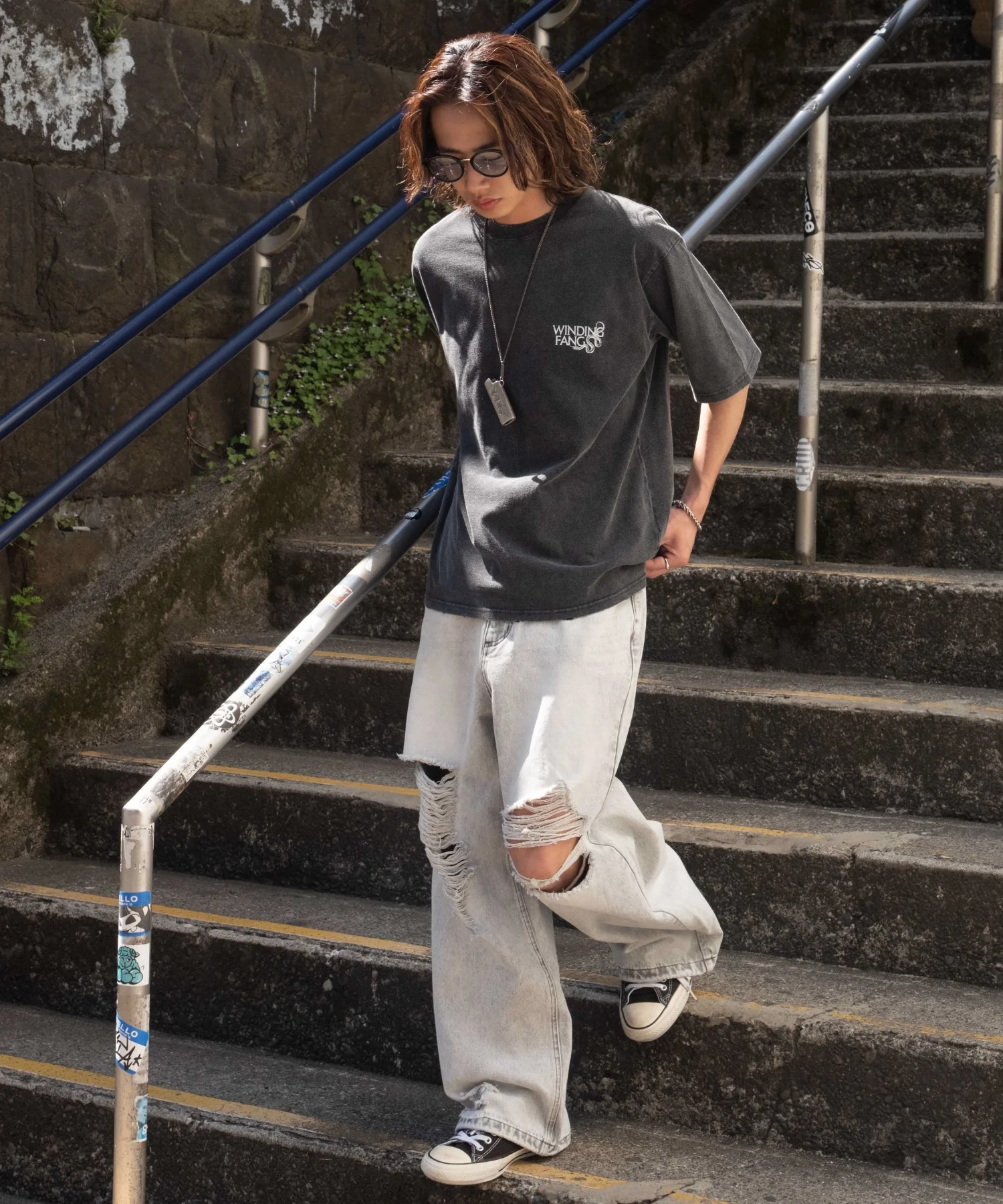 スーパーバギーダメージデニムパンツ - Image 50