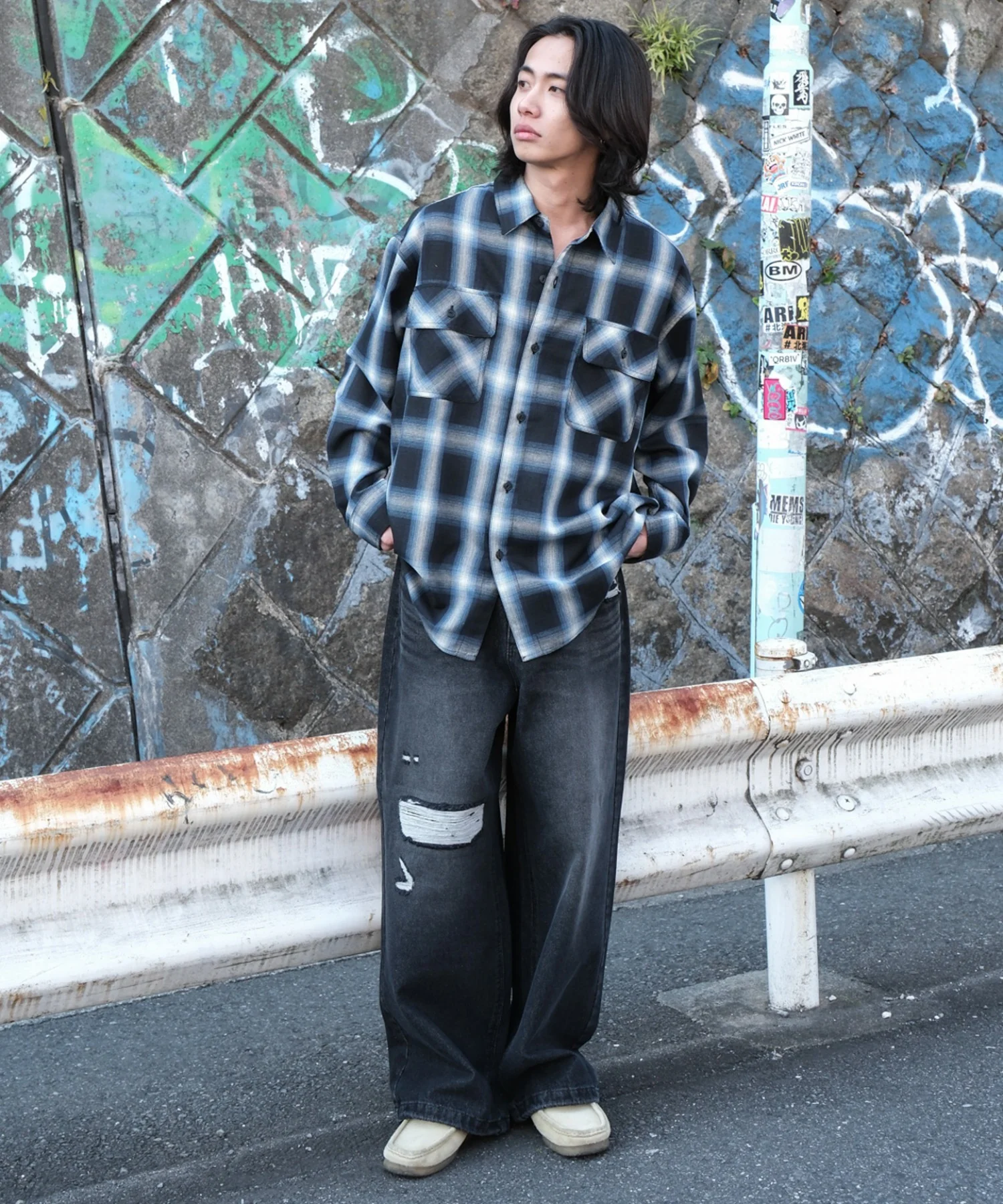 スーパーバギーダメージデニムパンツ - Image 8