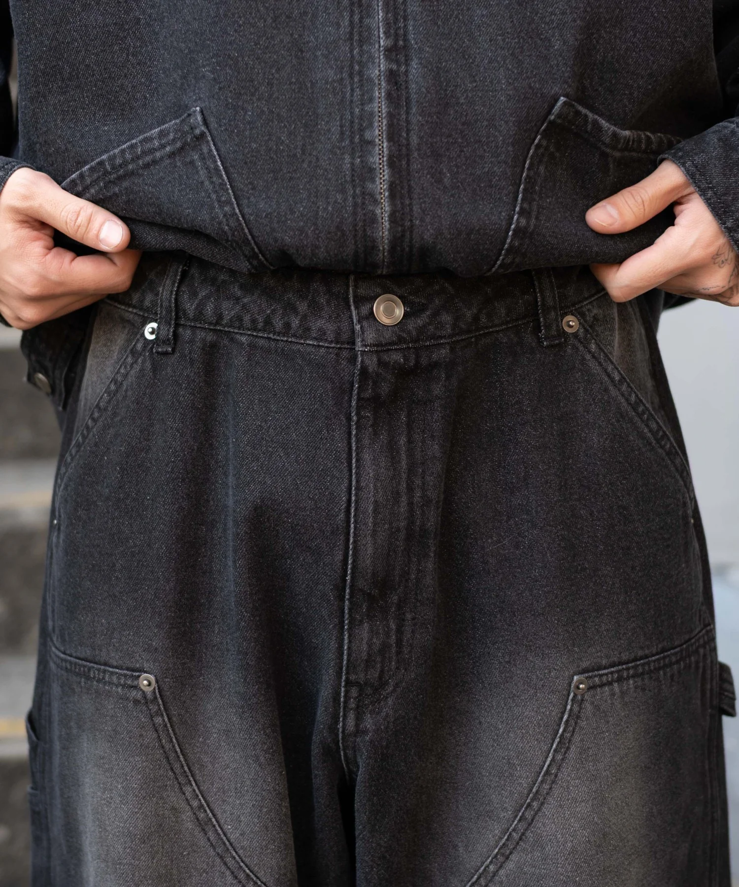 ワーカーズダブルニーデニムパンツ - Image 5