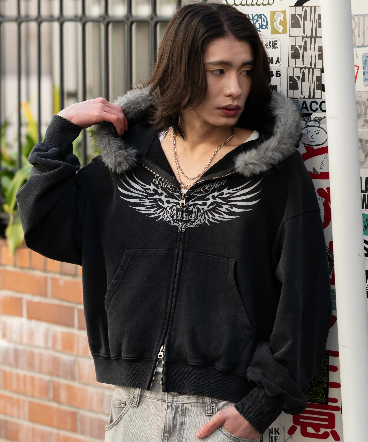 ブリーチファーグラフィックZIPパーカー - Image 2