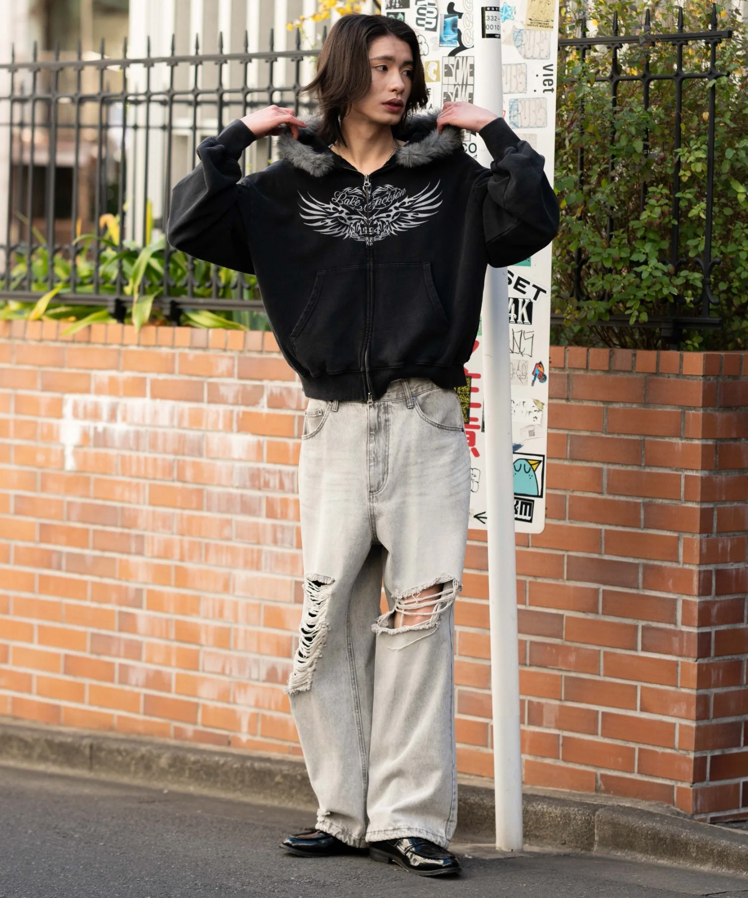 ブリーチファーグラフィックZIPパーカー - Image 5