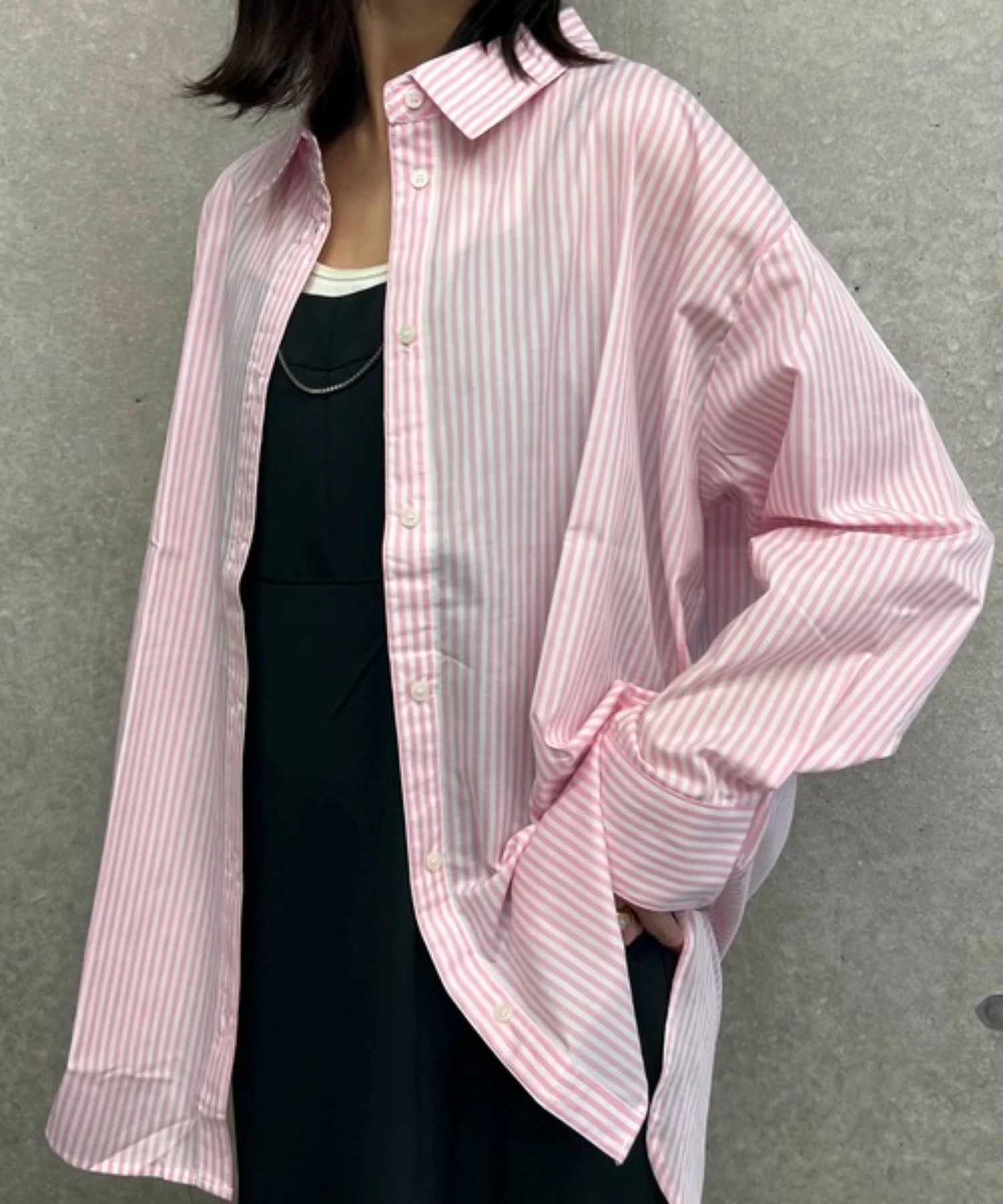 カラーストライプBIGシャツ - Image 13