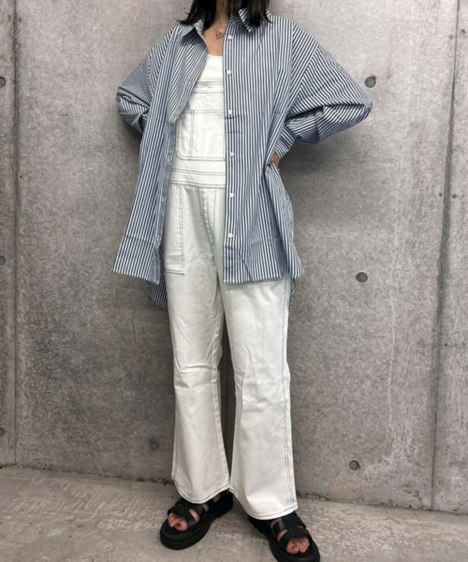 カラーストライプBIGシャツ - Image 5